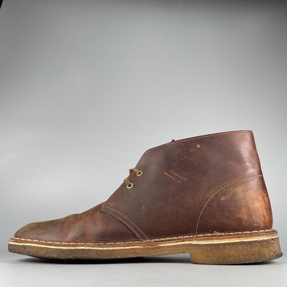 Clarks Originals Desert Boot Men's Size 10 M Beeswax Brown Leather Chukka Boots - Picture 7 of 9